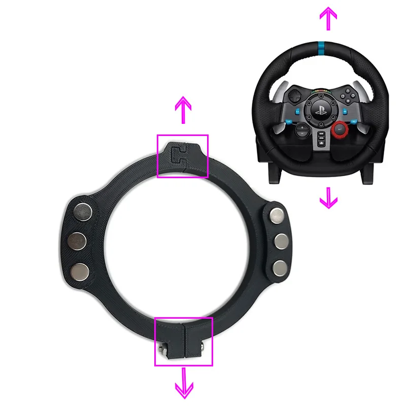 Black Replacement Shell for Logitech G29 6 Black Replacement Shell for Logitech G29 - Image 6