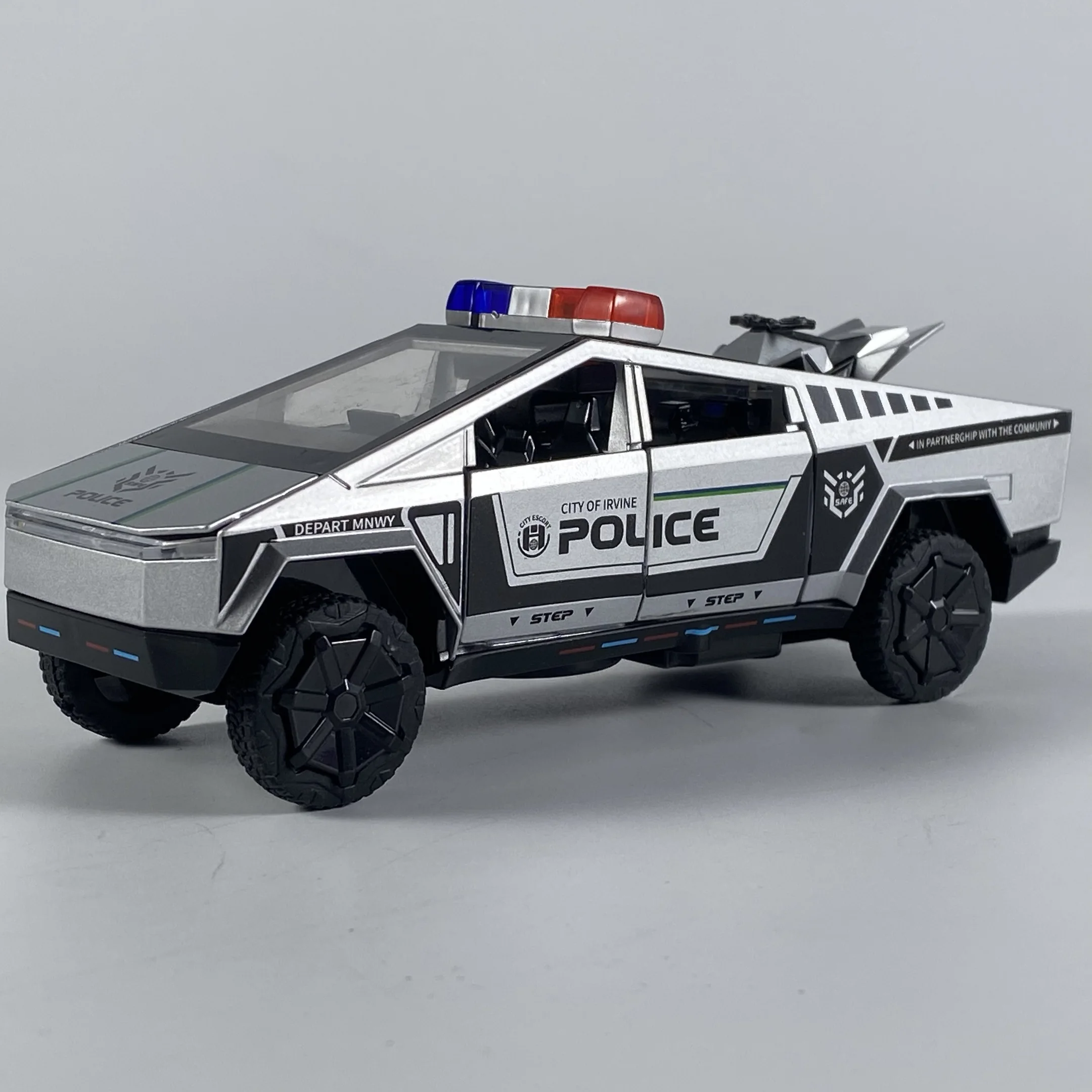 1:32 Scale Diecast Off-Road Police Pickup Truck 9 1:32 Scale Diecast Off-Road Police Pickup Truck - Image 9