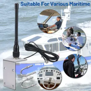 VHF Marine Radio Antenna 156-163MHz 2.0dB 12 S88551f7c06ed442eb32223b472f54dc7Y