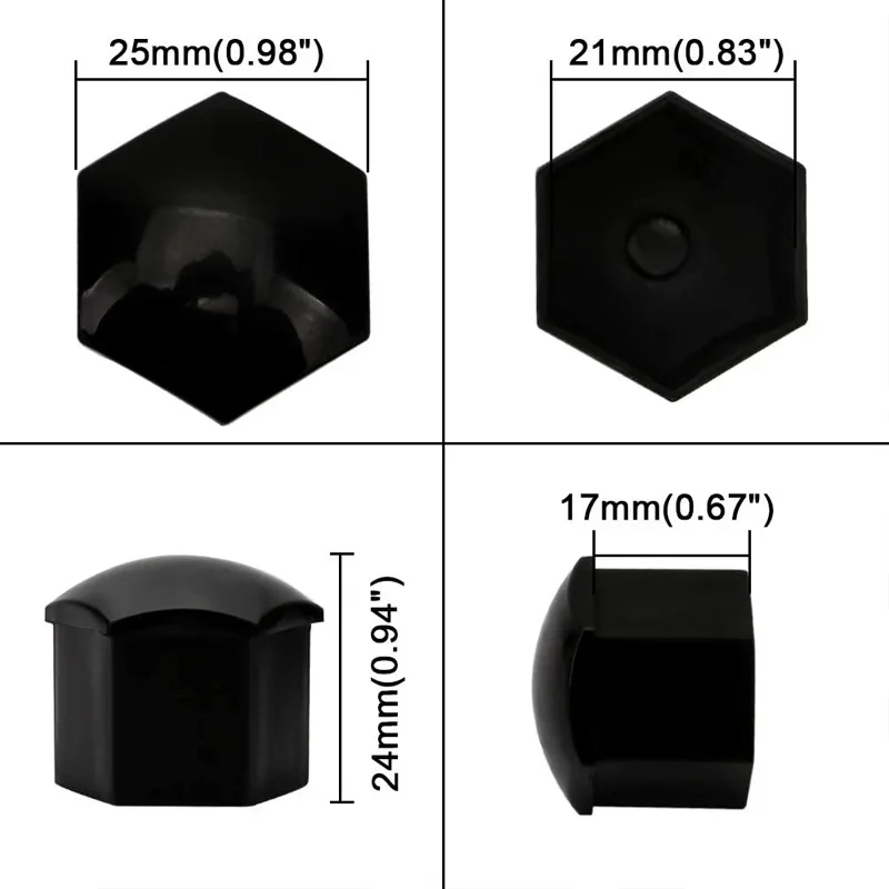 Universal Wheel Nut Cap Set in 17mm-21mm 6 Universal Wheel Nut Cap Set in 17mm-21mm - Image 6