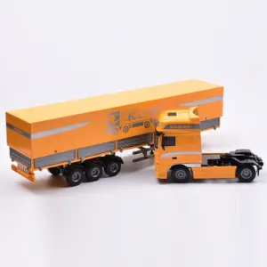 1/50 Diecast Flatbed Container Truck Model 12 S8872c6459cff49018054a35a9988e5faA