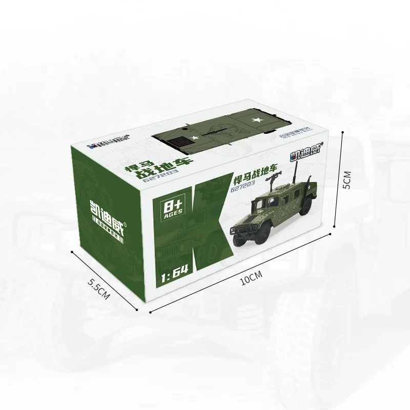 1/64 Hummer H1 Military Diecast Model 3 1/64 Hummer H1 Military Diecast Model - Image 3