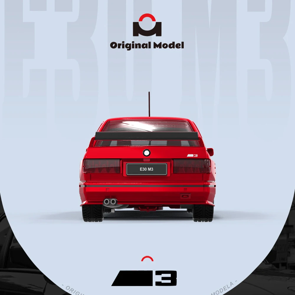 Red BMW E30 Diecast Model 1:64 Scale for Collection 3 Red BMW E30 Diecast Model 1:64 Scale for Collection - Image 3