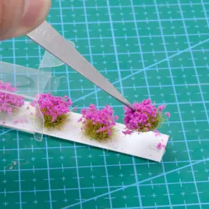 Colorful Miniature Cluster Flowers for Dioramas