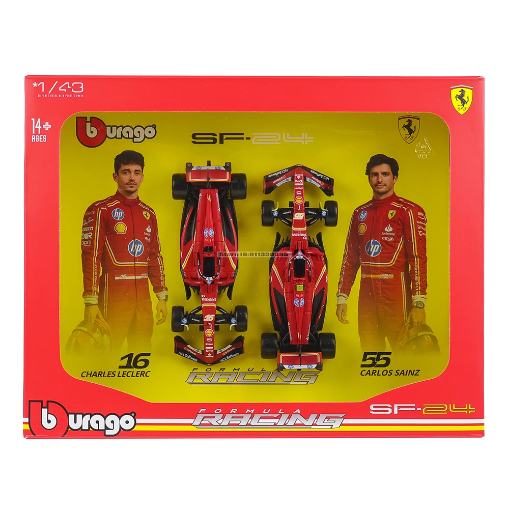 Ferrari SF24 1:43 Die-Cast Model by Bburago 2 Ferrari SF24 1:43 Die-Cast Model by Bburago - Image 2