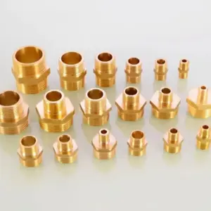 Brass Pipe Fitting with NPT/BSPT Threads 1/8"–1" 10 S89dca03a182d4f7db584490c429ce59cX
