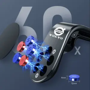 Magnetic Car Phone Holder in Silver 14 S89ed0cb2e506463795bf2861502e3713d