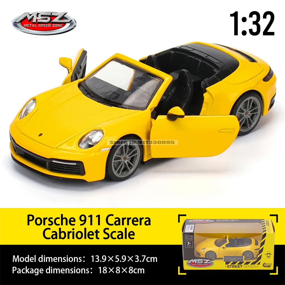 Vibrant Yellow Porsche 911 GT3 RS Model 1:32 Scale 4 Vibrant Yellow Porsche 911 GT3 RS Model 1:32 Scale - Image 4