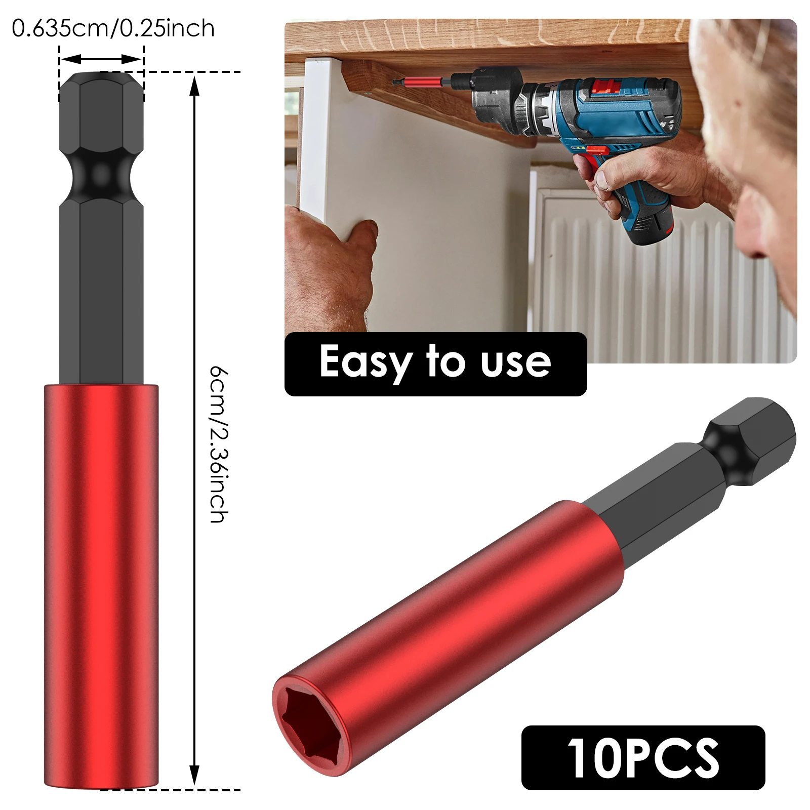 Magnetic Screwdriver Extension Set 10/20pcs 6 Magnetic Screwdriver Extension Set 10/20pcs - Image 6