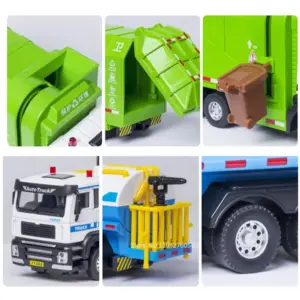 Diecast Sanitation Truck Model with Functional Lights 15 S8a6b0f02743343179e6bfae378621ad5N