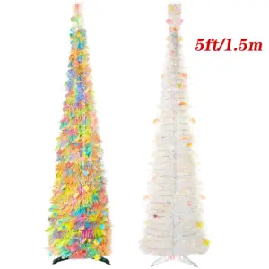 5ft Glitter Pop-Up Christmas Tree