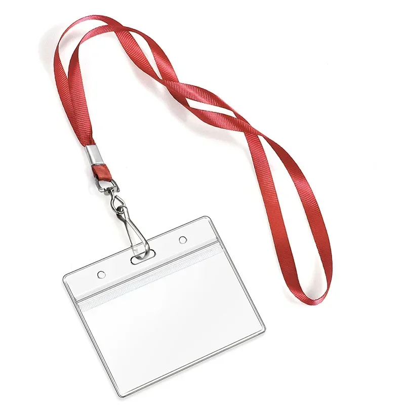 Black PVC ID Lanyards with Badge Holders Set 8 Black PVC ID Lanyards with Badge Holders Set - Image 8