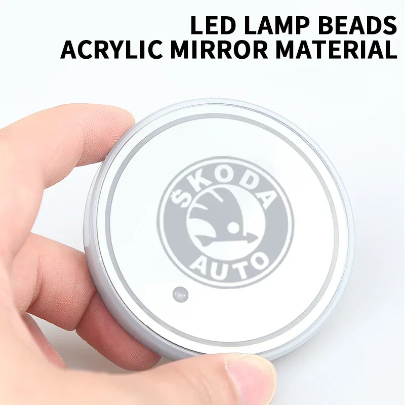 Colorful RGB LED Car Cup Holder Pad for Skoda 3 Colorful RGB LED Car Cup Holder Pad for Skoda - Image 3