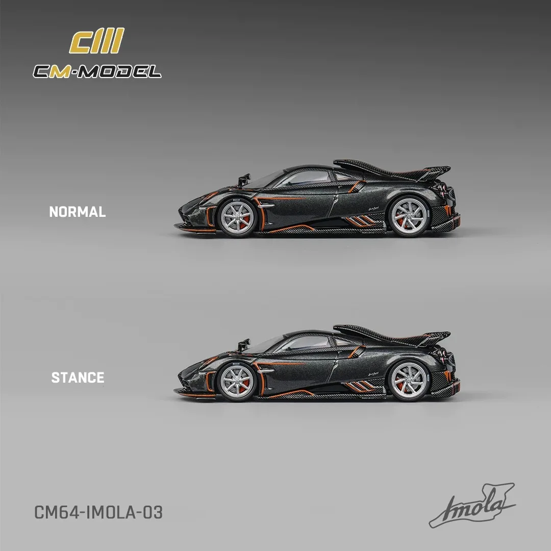 Pagani Imola 1:64 Diecast Model in Black-Orange 4 Pagani Imola 1:64 Diecast Model in Black-Orange - Image 4