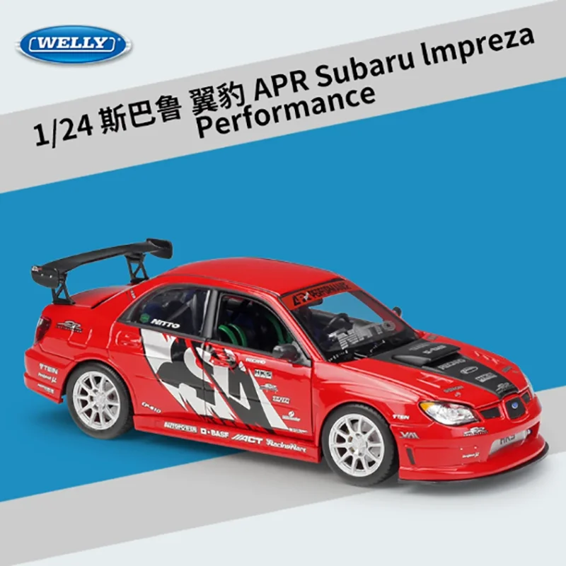 WELLY 1:24 Subaru Impreza Model Car 1 WELLY 1:24 Subaru Impreza Model Car