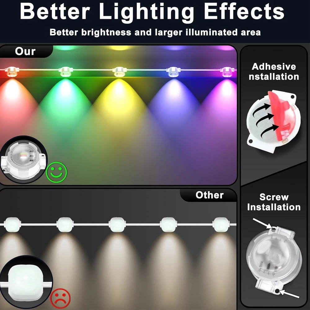 Colorful Outdoor RGB String Lights, 30M Length 4 Colorful Outdoor RGB String Lights, 30M Length - Image 4