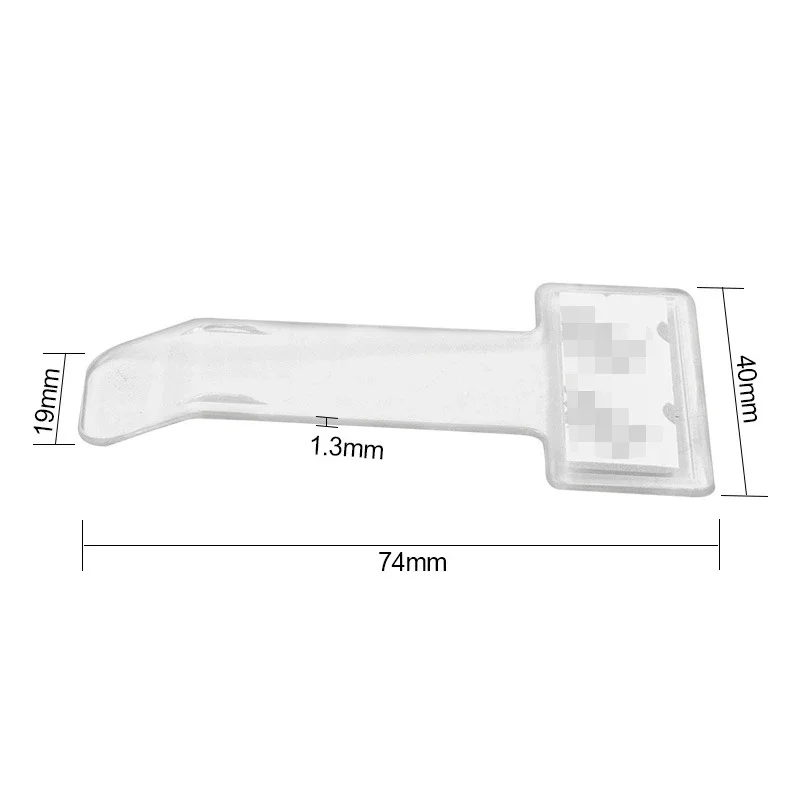 Clear Plastic Parking Ticket Holder Clip 6 Clear Plastic Parking Ticket Holder Clip - Image 6