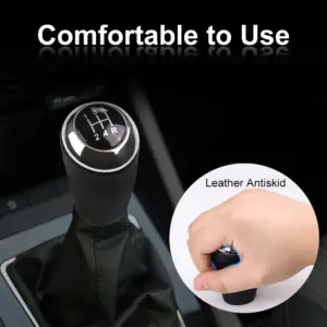 Mazda Black Leather Gear Shift Knob for 5-6 Speed 12 S8d9124de5e40432a8ebd31a04deee4c0C
