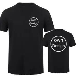 Custom Black Men's T-Shirt with Logo