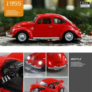 Classic White 1:18 Diecast Beetle Model Car 11 S8dc537b10f854ea692874f7b6aa419443