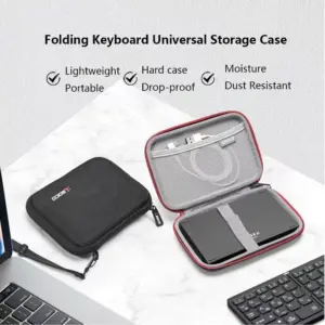 Gray Waterproof Portable Keyboard Case
