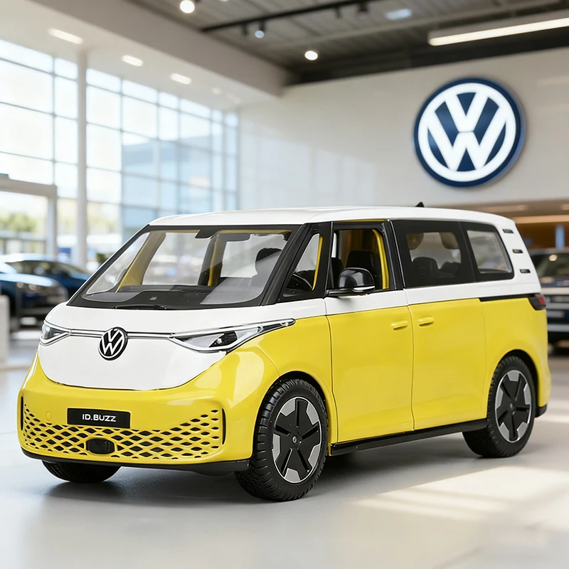 Vibrant Yellow Volkswagen ID Buzz 1:24 Diecast Model 7 Vibrant Yellow Volkswagen ID Buzz 1:24 Diecast Model - Image 7