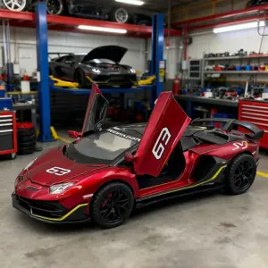 Yellow Lamborghini Aventador SVJ63 Diecast Model 15 S8e6be027b6464be2a042cc2d7567b2d9c