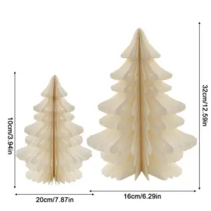 Honeycomb Paper Christmas Tree Set - 2 Pack 15 S8e8370cd82c444b0a1d1c78893b675b10