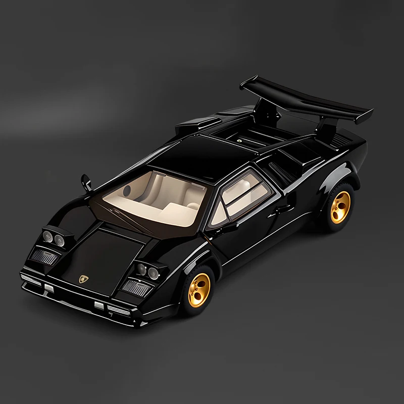 Black Lamborghini Countach LP500S Model 1:32 Scale 7 Black Lamborghini Countach LP500S Model 1:32 Scale - Image 7