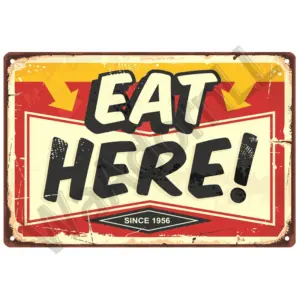 Retro Diner Tin Sign 20 x 30 cm Decor 43 S8f7c6611d70e4781b5d2a10e60641f41O 2
