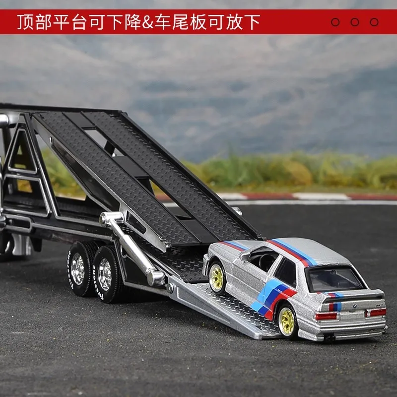 Vivid Yellow 1:64 Die-Cast Semi-Truck Set 4 Vivid Yellow 1:64 Die-Cast Semi-Truck Set - Image 4