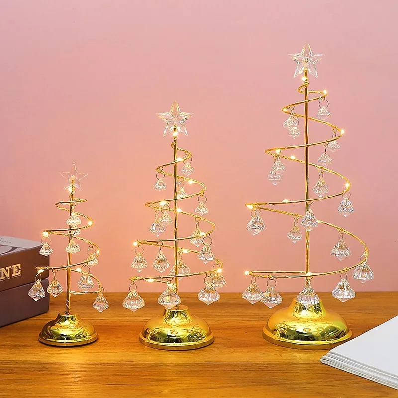 Elegant LED Christmas Tree Lamp in Gold or Silver 7 Elegant LED Christmas Tree Lamp in Gold or Silver - Image 7