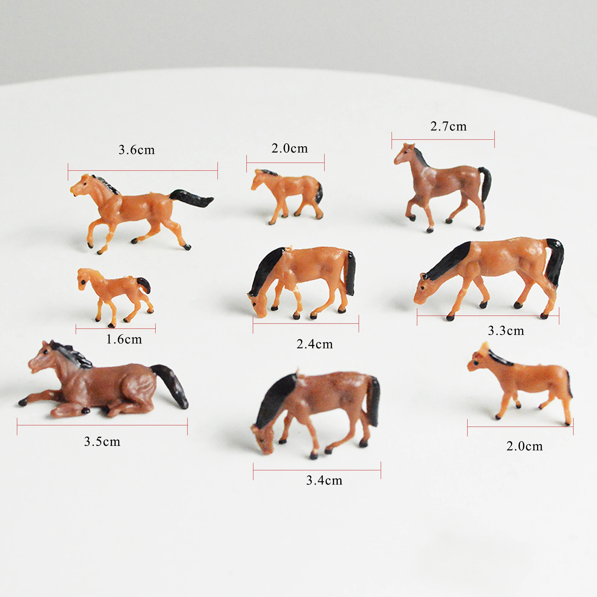 Set of 12 Realistic Horse Models in 1:87 Scale 4 Set of 12 Realistic Horse Models in 1:87 Scale - Image 4