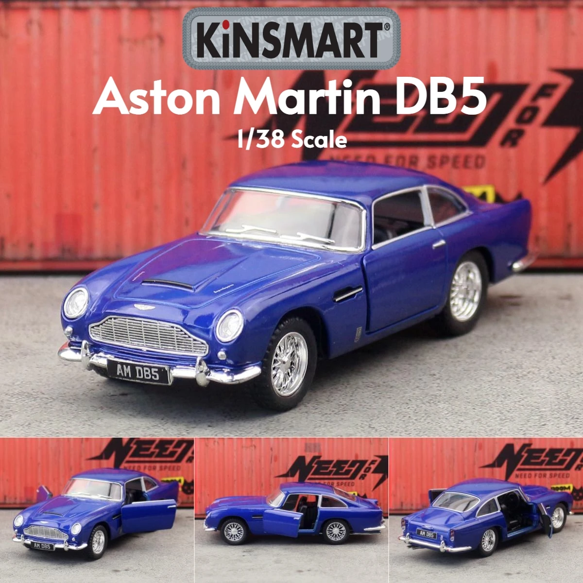 Silver Aston Martin DB5 Diecast Model 1:43 Scale 10 Silver Aston Martin DB5 Diecast Model 1:43 Scale - Image 10