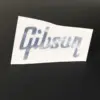 Silver Gibson Water Slide Decal for Guitars