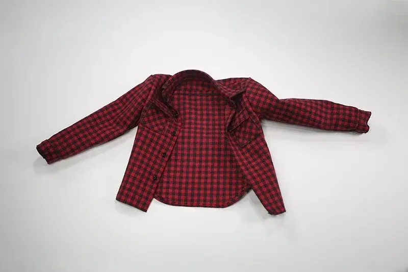 1/6 Scale Male Flannel Plaid Casual Shirt 19 1/6 Scale Male Flannel Plaid Casual Shirt - Image 19