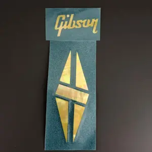 Gold Mother-of-Pearl Guitar Decal Set