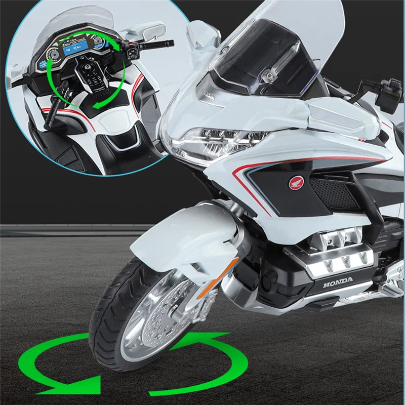 Red Honda Gold Wing GL800 2021 Diecast Model 5 Red Honda Gold Wing GL800 2021 Diecast Model - Image 5