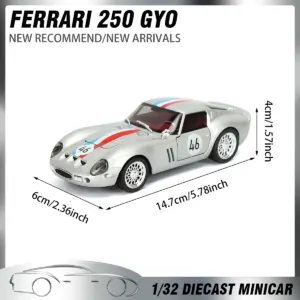 1:32 Ferrari 250 GTO Diecast Model in Vibrant Colors 14 S9274d0838b934a3880d070f870032c0dw