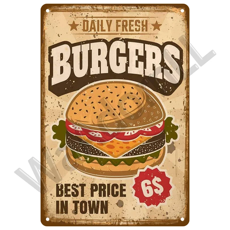 Vintage Metal Pizza Sign for Home Decor 28 Vintage Metal Pizza Sign for Home Decor - Image 28