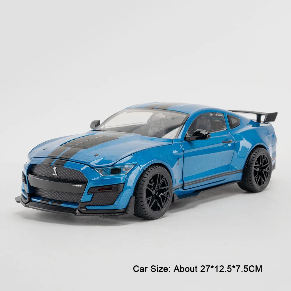 1:18 Shelby GT500 Diecast Model Black with Stripes 8 1:18 Shelby GT500 Diecast Model Black with Stripes - Image 8