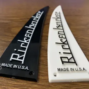 Rickenbacker Guitar Truss Rod Cover Black/White