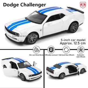 Dodge Challenger 1:36 Scale Die-Cast Model 15 S93828bad3d414f9b8b73a0f0da4c9a68h