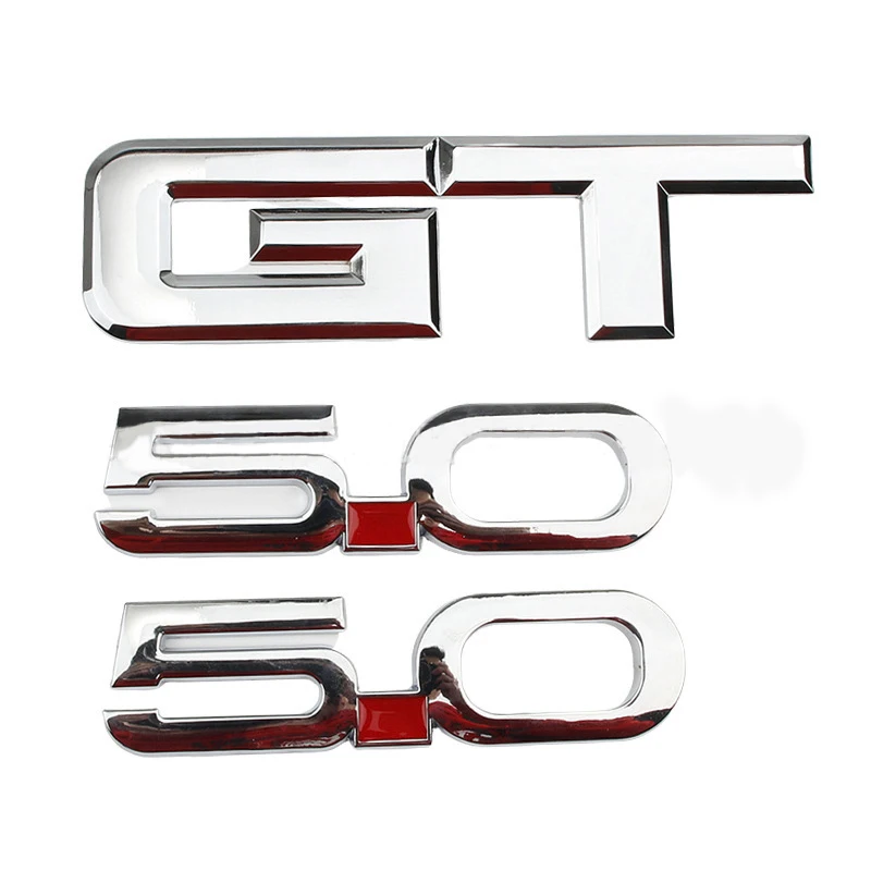 GT 5.0 Metal Badge Set for Cars 3 GT 5.0 Metal Badge Set for Cars - Image 3