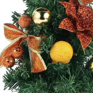 Miniature 40cm Frosted Christmas Tree with Decorations 12 S93a3d2edbb6b4e3198feb6ada57e3274W