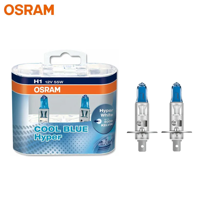 Osram 5300K Halogen Headlight Bulb Set, 12V 55/60W 2 Osram 5300K Halogen Headlight Bulb Set, 12V 55/60W - Image 2