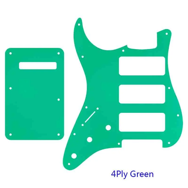 Left-Handed 3 P90 Strat Guitar Pickguard 25 Left-Handed 3 P90 Strat Guitar Pickguard - Image 25
