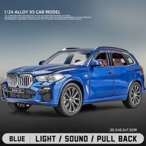 BMW X5 1:24 Diecast Model with Sound and Light 18 S948a8f6f03084e94bad17f8c670bccba3