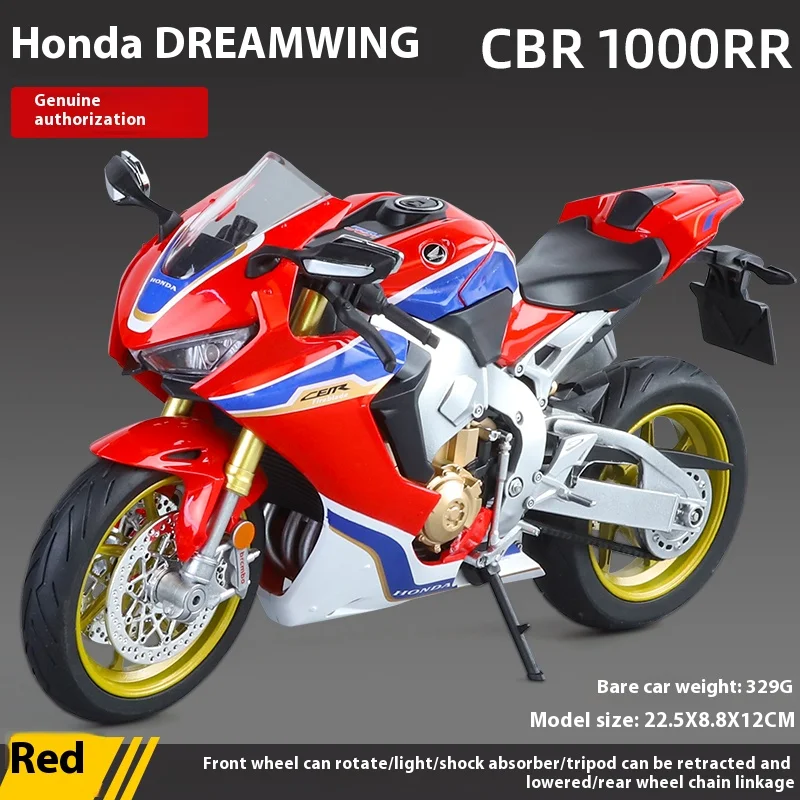 Honda CBR1000RR 1:9 Scale Diecast Motorcycle Model 8 Honda CBR1000RR 1:9 Scale Diecast Motorcycle Model - Image 8