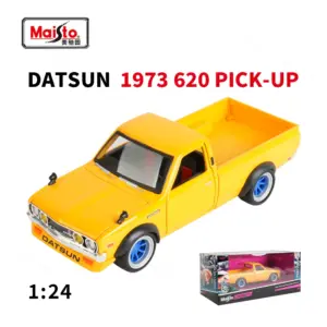 1973 Datsun 620 Pickup Model in Yellow 14 S94fe717f6a384cacb18cea736f9fddc96